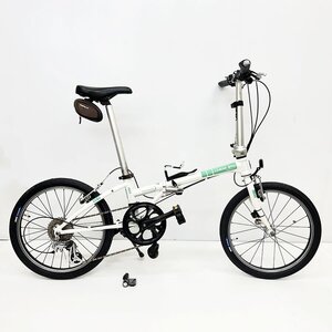 DAHON ダホン Boardwalk ボードウォーク D8 折りたたみ自転車 外装8段 ALTUS 20インチ ホワイト [U14654]