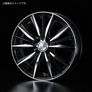 【個人宅発送可能】ウエッズ Weds 14X4.5J +45 4H PCD100 BKMC ホイール 1本 LEONIS VX レオニス・ブイエックス (33230)