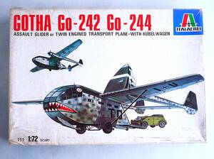 ▲【定形外OK】訳有!イタレリ 1/72 GOTHA Go-242 Go-244 ゴータ 242/244 No.111~切取手付有!!改造/部品取に~ジャンク品【同梱可】[GH19C07]