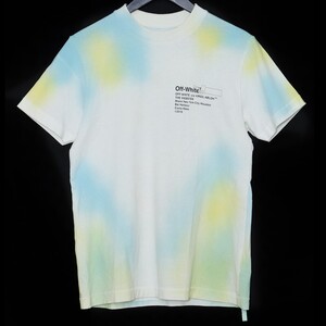 OFF-WHITE タイダイペイントローラーアローTシャツ XXS OMAA051S18B36234 オフホワイト Tie Dye Paint Roller Arrows Tee