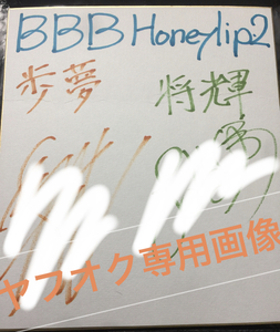 抽選プレゼント「BBB-Honeylip- episode 1 古川慎・土岐隼一　寄せ書きサイン色紙」他　【抽プレ、声優、生写真、エースリー、ブルフェス】