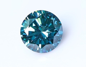 【１００円～】VS2！0.342ｃｔ 天然ダイヤ FANCY DEEP GREENISH BLUE（トリート）