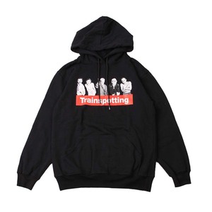 ag1●新品 黒 Lサイズ●トレインスポッティング TRAINSPOTTING パーカー スウェットパーカ PARKA//バンド ロック 映画