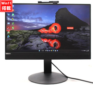 良品 フルHD 21.5型液晶一体型 Lenovo ThinkCentre M820z All-in-One Windows11 / i5-9400 8GB NVMe 256GB-SSD カメラ Office付 管:1513h