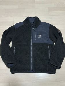 【美品】F.C.R.B. エフシーアールビー POLARTEC BOA FLEECE REVERSIBLE BLOUSON ポーラテック ボア フリース リバーシブルブルゾン 黒