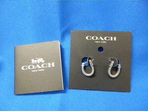 【T19789】COACH コーチ ピアス F54497 ストーン シルバーカラー レディース アクセサリー