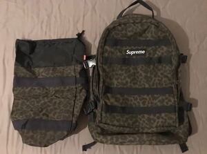 2004 極美品 レア Supreme leopard backpack mini duffel bag レオパード バックパック 稀少 リュック ダッフル バッグ