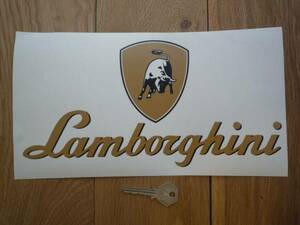 海外　限定品　送料込み　 Lamborghini Text ステッカー 280mm