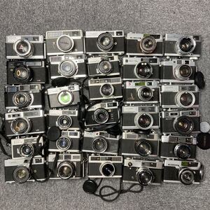 【A1】計33個 レンジファインダーカメラ まとめ売り Konica Canon YASHICA Minolta RICOH ジャンク品