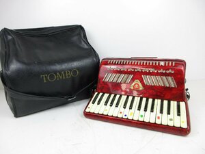 【動作確認済】 アコーディオン TOMBO トンボ アコーディオンピアノ ケース付き 鍵盤楽器 / 140 (YHSS016727)