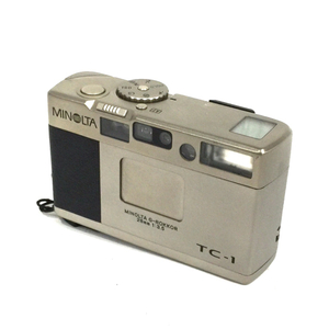 1円 MINOLTA TC-1 28mm 1:3.5 コンパクトフィルムカメラ 通電確認済み