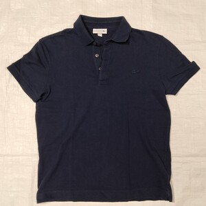 ラコステ 半袖 LACOSTE PH5522 レギュラーフィット　ストレッチパリ　ポロシャツ ネイビー navy 台襟有 パリポロ　Le Paris Polo 3 s 紺　