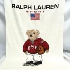 未使用品 Ralph Lauren バスタオル USAデザイン クマ ポロベア