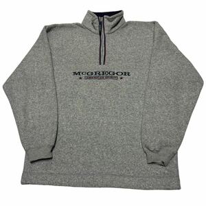 McGREGOR マックレガー ハーフジップ フリースジャケット グレー M