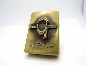 パリダカールラリー ターバンメタル ソリッドブラス Paris-Sirte-Le Cap ジッポ zippo 1997年