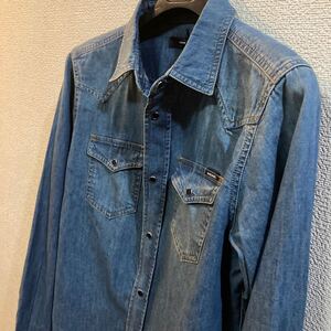 DIESEL 新品タグ付 ディーゼル S ウエスタンデニムシャツ ジャケット