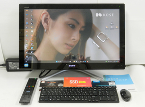 美品 Win11 で 裸眼3D BRAVIA画質 SVL24119FJ Core i7 16GB MEM & 1TB 新品SSD可 W録BS地デジ スグつくTV HDMI入出力 Office タッチパネル
