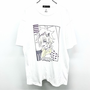 【新品/訳アリ】arma bianca Tシャツ TVアニメ SHAMAN KING シャーマンキング ファウストVIII世 lette-graph 半袖 綿100% XL 白 メンズ