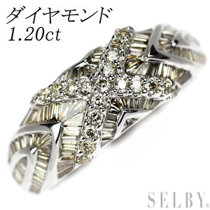 K18WG ダイヤモンド リング 1.20ct 出品4週目 SELBY