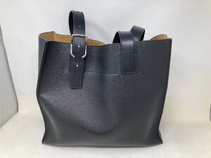 ◆LOEWE ロエベ バックルトートバッグ レザー 黒系 バッグ かばん 中古◆8085