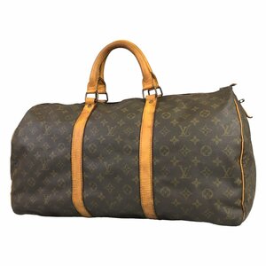 【1円～】 ルイヴィトン LOUIS VUITTON バッグ ボストンバッグ キーポル50 モノグラム M41426 SD レザー ブラウン 中古