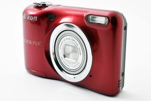 4218 【良品】 NIKON COOLPIX A10 16.1 MP Digital Camera Red ニコン コンパクトデジタルカメラ 1006