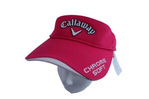 Callaway(キャロウェイ) サンバイザー ピンク レディース FR 247-7990806 ゴルフ用品 2312-0212 中古