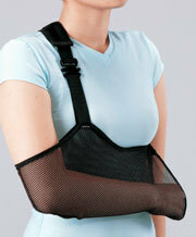 腕吊りアームホルダー(白or黒)　腕の骨折や肩の脱臼時の安静に三角巾の代わり