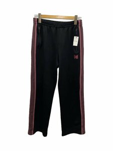 Needles◆22AW/Track Pant Poly Smooth/ボトム/S/ポリエステル/BLK/無地/LQ229