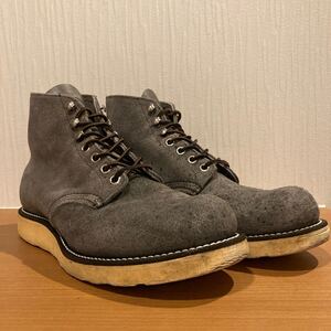 7.5D BEAMS別注 レッドウィング 8872 羽タグ アイリッシュセッター グレー ラフアウト ビームス ブーツ redwing スエード プレーントゥ