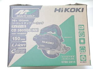 【開封未使用】HiKOKI CD3605DB コードレスチップソーカッタ 36V 150mm NNモデル 電動工具 ハイコーキ【1000円スタート】