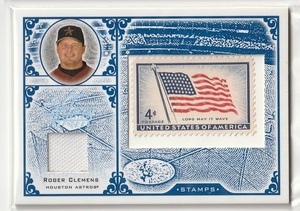 【ジャージ＆切手】2005 leaf century collection #S-20 Roger Clemens 070/100 Jersey & Stamps