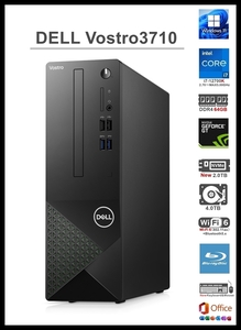 ★DELL Vostro3710/Core i7-12700K 12コア/RAM 64GB/新品 NVMe SSD 2TB+HDD 4TB/GT1030/Wi-Fi6/Blu-ray/USB3.2/Win11Pro/Office2021★