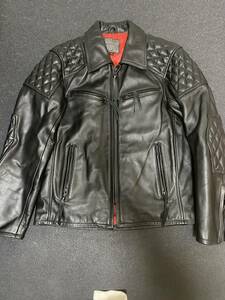 KADOYAカドヤ　K’ｓ LEATHER　パテッド　ライダース　Ｍ　used　良品