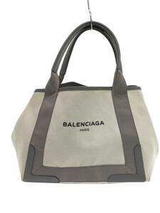 BALENCIAGA◆トートバッグ/キャンバス/WHT/339933・2881