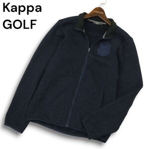 Kappa カッパ 秋冬★ フリース ジャケット フルジップ スタンドカラー 軽量 ネイビー Sz.M メンズ　C4T09940_B#N