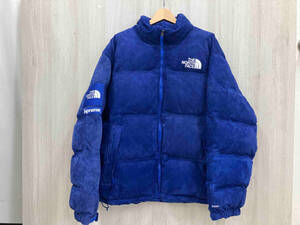 THE NORTH FACE ダウンジャケット Suede Nuptse Jacket Blue サイズXL