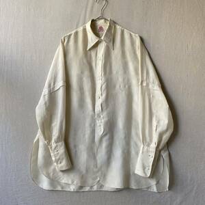 ~40s Euro vintage シルク シャツ / ベージュ ビンテージ ユーロ フランス フレンチ 20s 30s 50s T3-10010-1435 sale