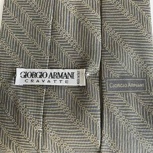 GIORGIO ARMANI(ジョルジオアルマーニ) グレーストライプネクタイ