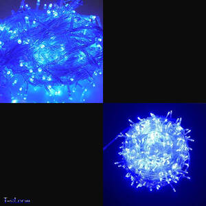 LEDイルミネーションライト ブルー 500球 30M クリスマス ツリー 複数連結 屋内 屋外 装飾 庭 冬 ベランダ フェンス 綺麗 雰囲気照明