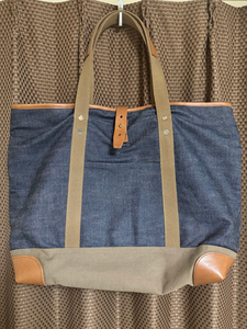 1円スタート！即決あり！ウエアハウス WAREHOUSE Lot 5212 DENIM TOTE BAG　中古　お得！