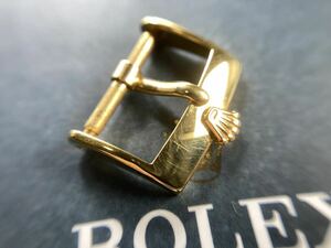 純正品 16mm ロレックス 尾錠 革ベルト 皮ベルト ブレス ROLEX crown buckle OYSTER 1601/3 16013 16233 18238 18038 20mm gold DATEJUST