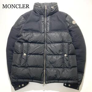 MONCLER ダウン ダウンジャケット ARCS ブラック 切替 フード収納