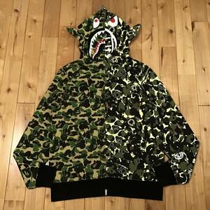 UNKLE × BAPE shark full zip hoodie Lサイズ a bathing ape エイプ ベイプ アベイシングエイプ シャークパーカー ABC camo yi9al