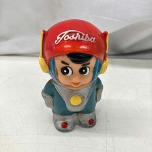 ●60913-⑧ 昭和レトロ ソフビ 貯金箱 当時物 東芝 光速エスパー レトロ 人形 フィギュア 現状品