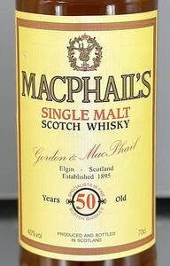 1円～【未開栓古酒完品　箱付】マクファイルズ50年ゴードン＆マクファイル Macphail