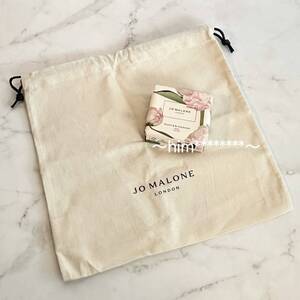 Jo Malone ジョーンマローン Peony & Blush Suede Soap ピオニー & ブラッシュ スエード ソープ 石鹸 石けん 100g ¥4.510 巾着付き