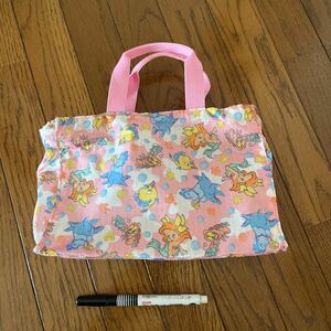 リトルマーメイド TDS 東京ディズニーシー トートバック ナイロンバック ランチBAG美品 90年代 デットストック 昭和 レア品 希少 当時物