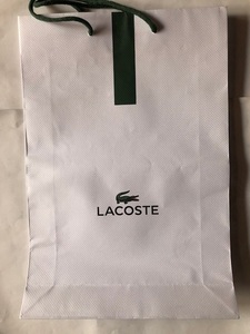 LACOSTE　ラコステ ショッパー 紙袋 ショップ袋