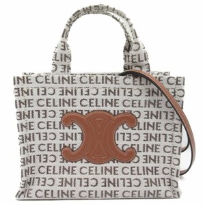 セリーヌ スモールカバ タイス ブランドオフ CELINE キャンバス ショルダーバッグ キャンバス 中古 レディース